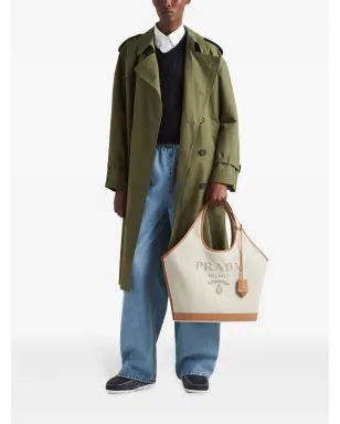 Prada トライアングルロゴ ミッドライズ ルーズフィット ジーンズ - ブルー - サムネイル2