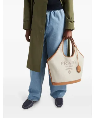 Prada トライアングルロゴ ミッドライズ ルーズフィット ジーンズ - ブルー - サムネイル4