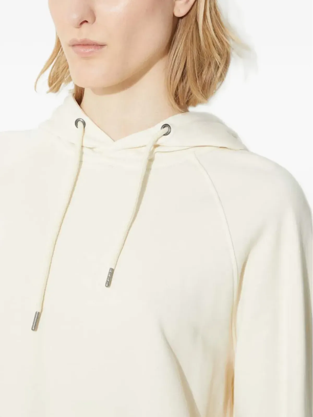 Fjällräven コットンフード付きパーカー - White - 画像5
