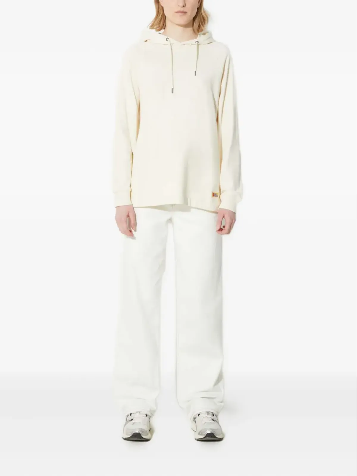 Fjällräven コットンフード付きパーカー - White - 画像2