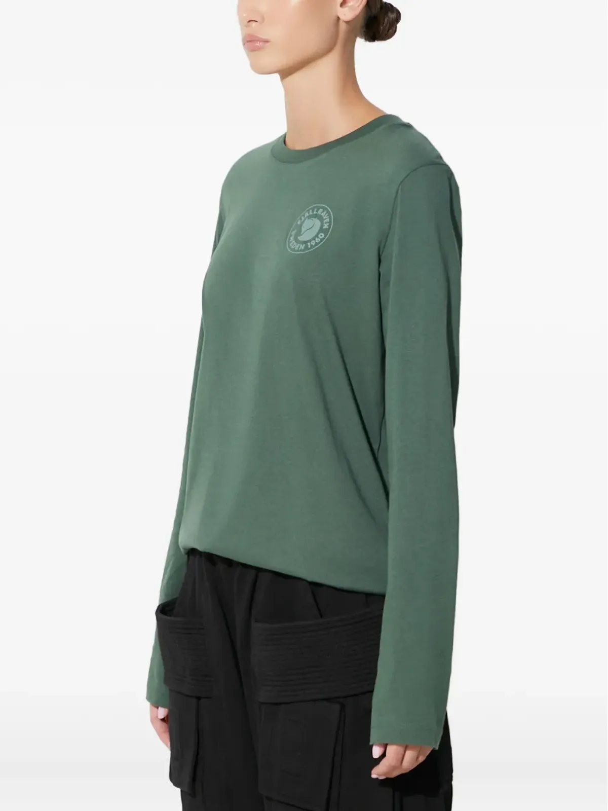 Fjällräven ロゴ入り長袖Tシャツ - 画像3