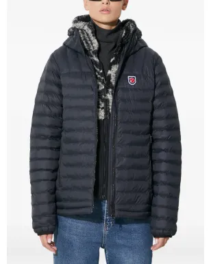 Fjällräven Expedition Lätt フード付きロゴジャケット ブラック - サムネイル1