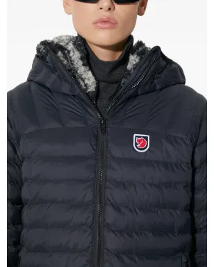 Fjällräven Expedition Lätt フード付きロゴジャケット ブラック - サムネイル5