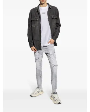 DSQUARED2 スケーター ダメージ加工 ジーンズ - グレー - サムネイル2