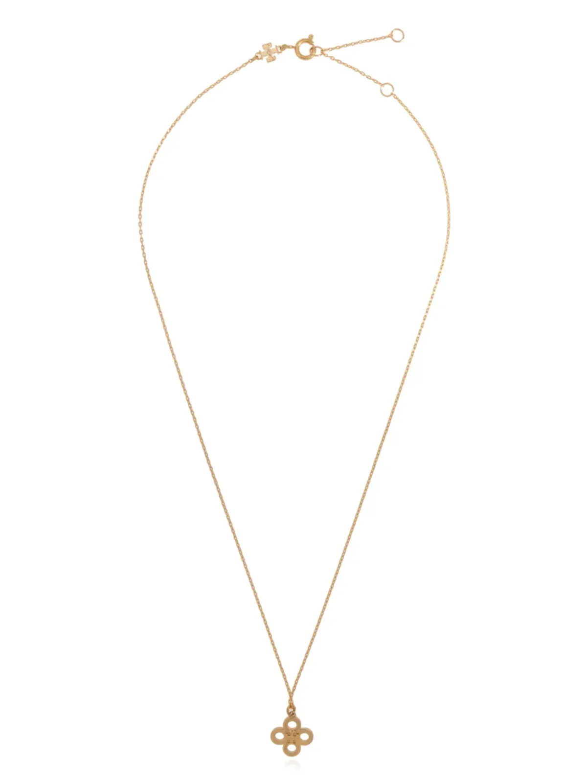 Tory Burch 花モチーフのチェーンネックレス - 画像2