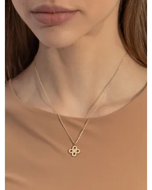Tory Burch 花モチーフのチェーンネックレス - サムネイル4