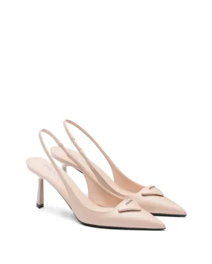 Prada ブラッシュドレザー スリングバックパンプス - サムネイル2