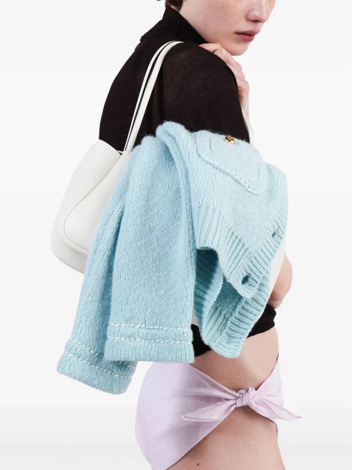 Prada ニット ロールネック カシミヤ トップ - ブラウン - 画像5