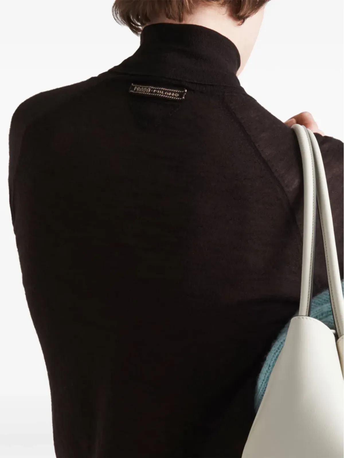 Prada ニット ロールネック カシミヤ トップ - ブラウン - 画像4