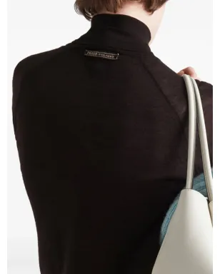 Prada ニット ロールネック カシミヤ トップ - ブラウン - サムネイル4