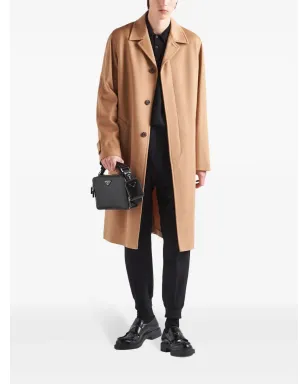 Prada ブラウンのシングルブレストコート - サムネイル2