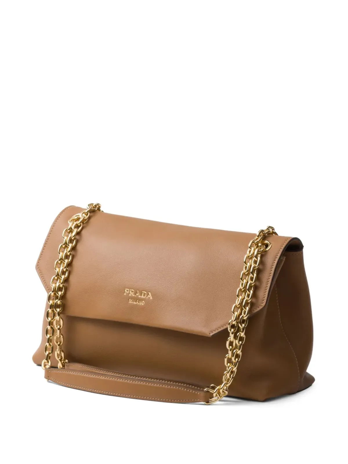 Prada ミディアム Doux ショルダーバッグ - ブラウン - 画像5