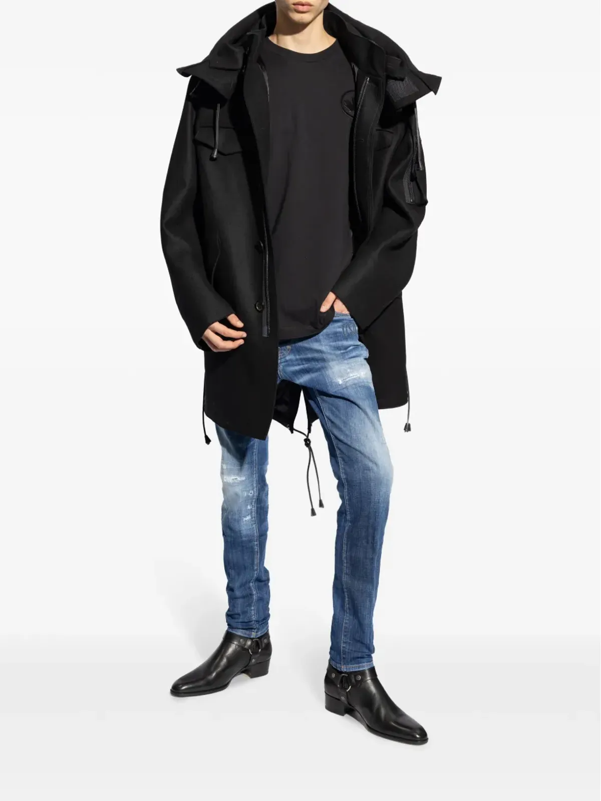 DSQUARED2 ダメージ加工 レギュラーフィットジーンズ - ブルー - 画像2