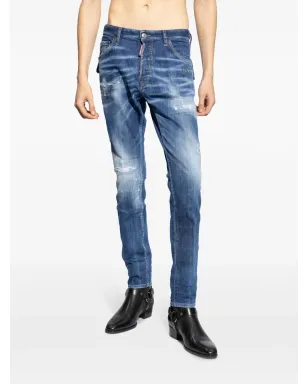 DSQUARED2 ダメージ加工 レギュラーフィットジーンズ - ブルー - サムネイル3