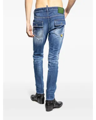 DSQUARED2 ダメージ加工 レギュラーフィットジーンズ - ブルー - サムネイル4