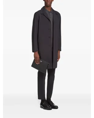 Prada サフィアーノ トライアングルプレート クラッチバッグ - サムネイル2