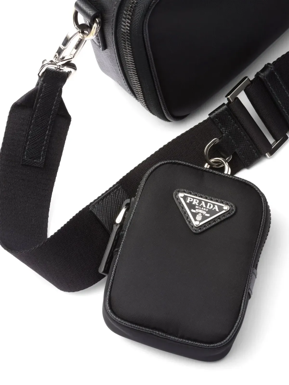 Prada ブリク メッセンジャーバッグ ブラック - 画像5
