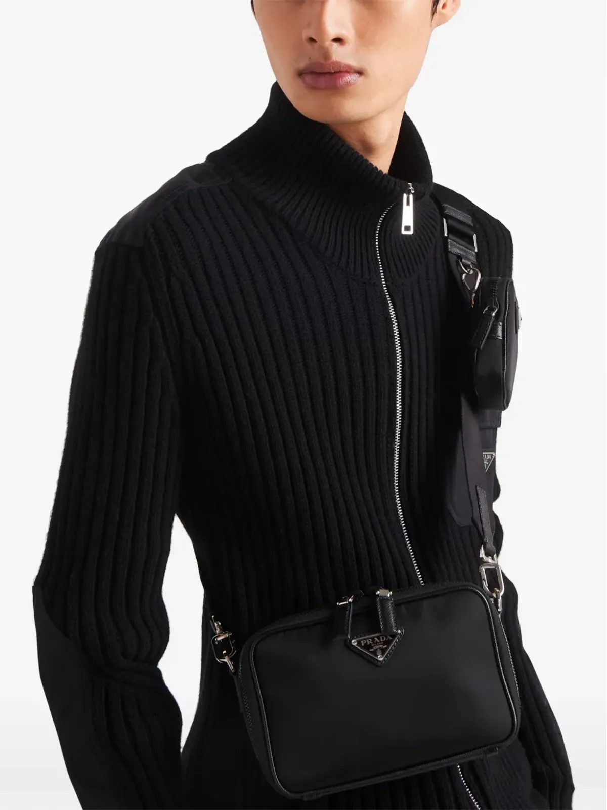 Prada ブリク メッセンジャーバッグ ブラック - 画像2