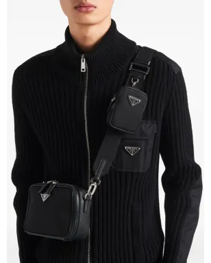 Prada ブリク メッセンジャーバッグ ブラック - サムネイル3