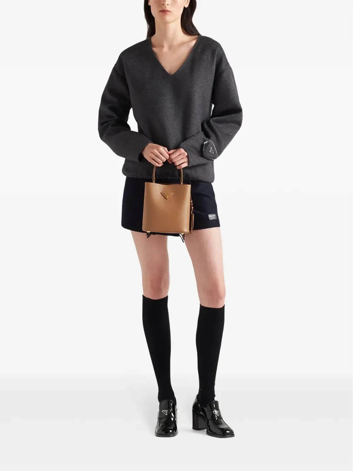 Prada 小型 Panier トートバッグ - ブラウン - 画像2