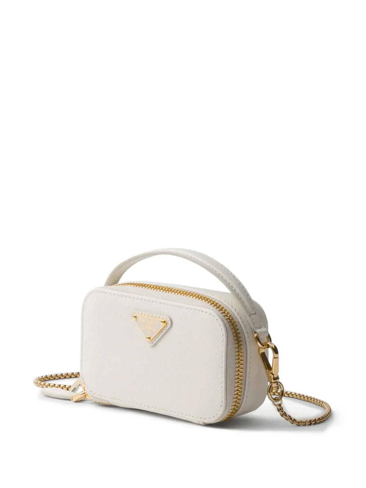 Prada サフィアーノレザー ミニバッグ - ホワイト - 画像3
