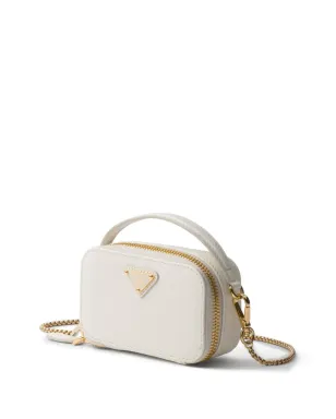 Prada サフィアーノレザー ミニバッグ - ホワイト - サムネイル3
