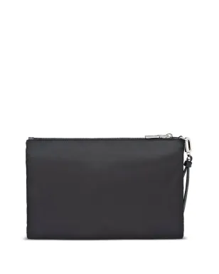 Prada リサイクルナイロン・トライアングルロゴ・クラッチバッグ - ブラック - サムネイル3
