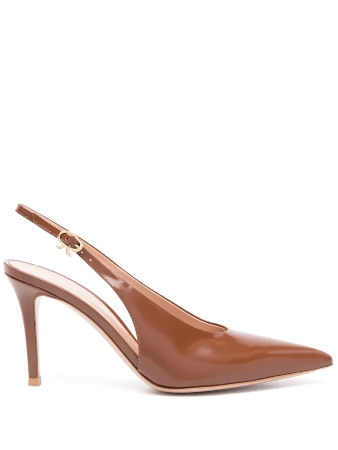 Gianvito Rossi Gianvito Rossi Robbie スリングバックパンプス - ブラウンの商品画像