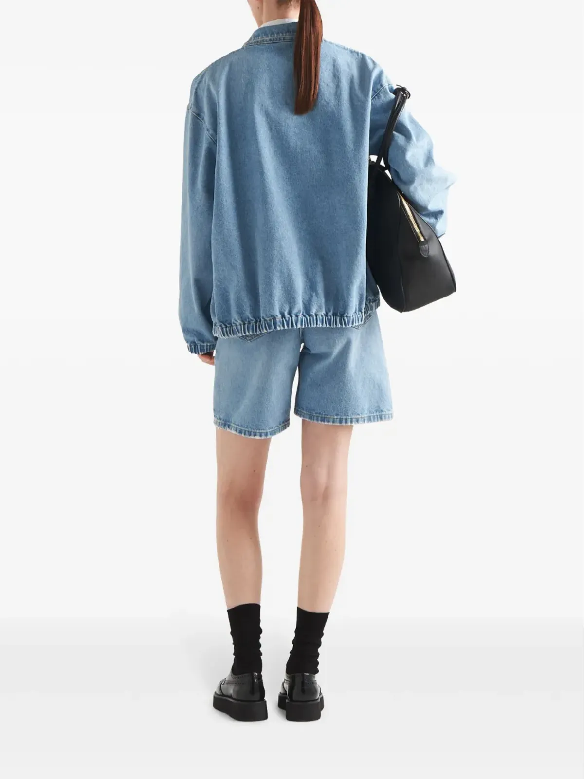 Prada ジップファスナー付きデニムジャケット - 画像3