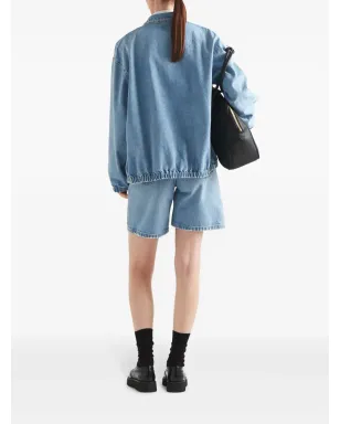 Prada ジップファスナー付きデニムジャケット - サムネイル3