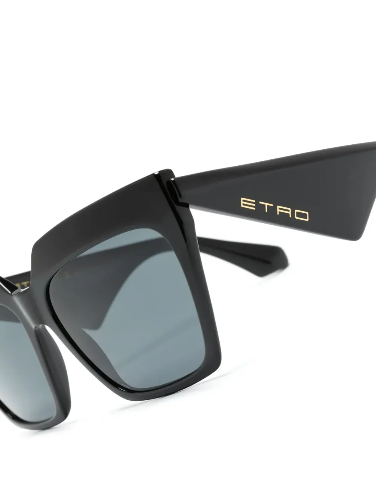 ETRO 0001/S ジオメトリックフレーム サングラス - ブラック - 画像3