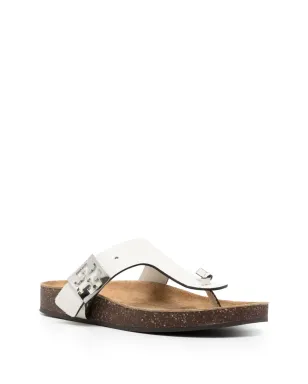Tory Burch メロー トングサンダル - ホワイト - サムネイル2