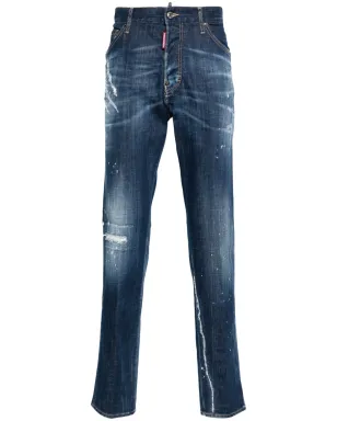 DSQUARED2 クールガイ テーパードジーンズ ブルー - サムネイル1
