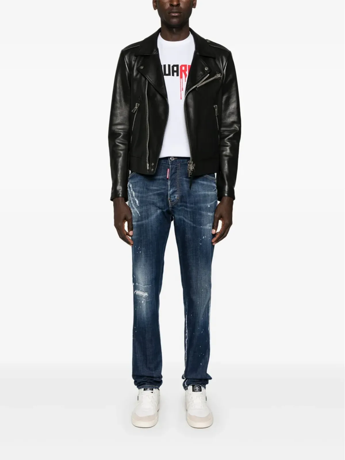 DSQUARED2 クールガイ テーパードジーンズ ブルー - 画像2