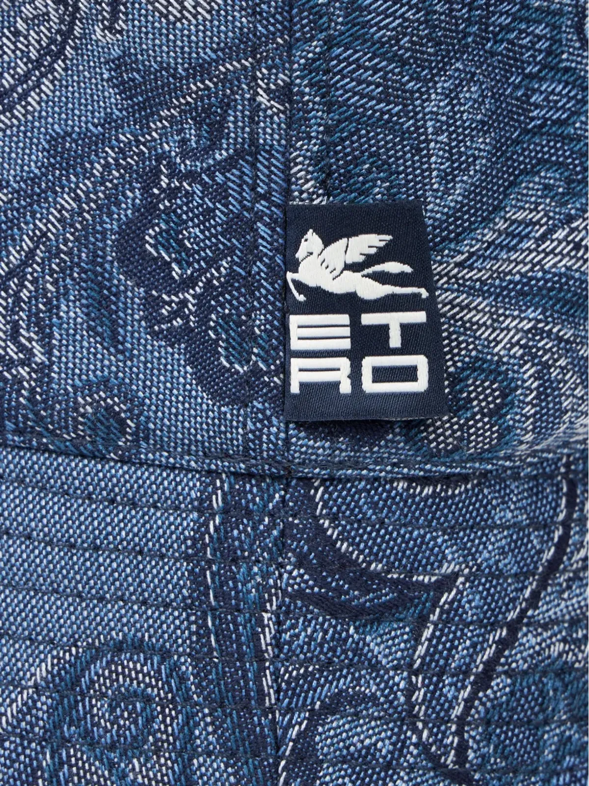 ETRO ペイズリープリントデニム バケットハット - ブルー - 画像2