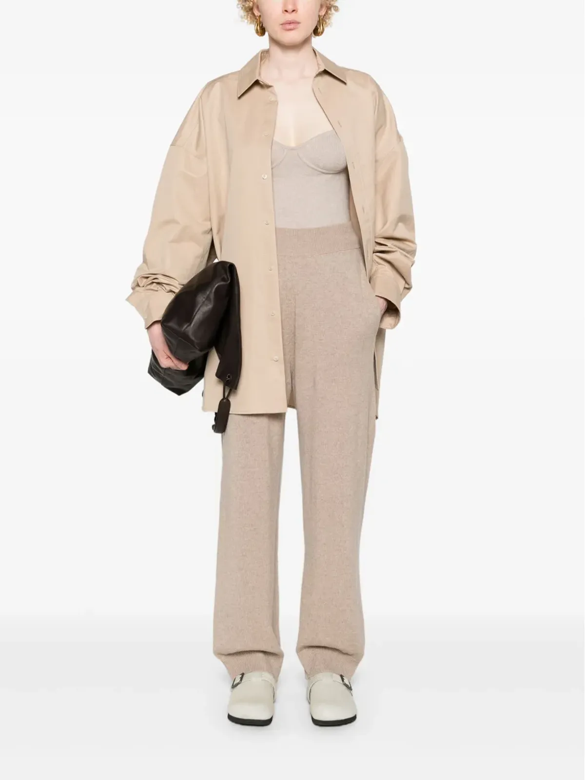 Stella McCartney 再生カシミヤ混ウールのトラックパンツ - 画像2