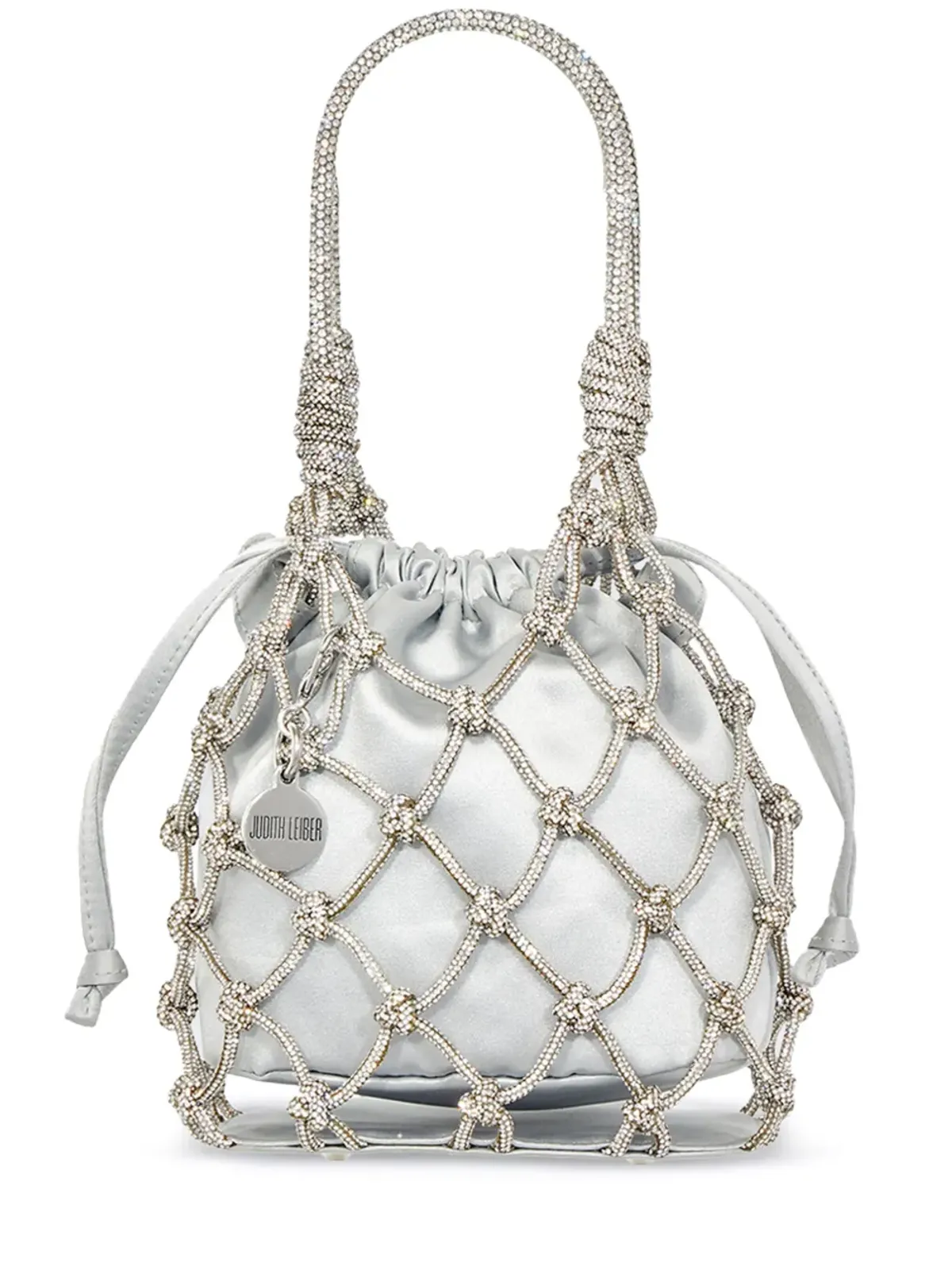 Judith Leiber ラインストーン装飾サテンのトートバッグ - 画像1