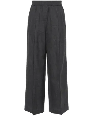 Brunello Cucinelli ヴァージンウール パラッツォパンツ - グレー - サムネイル1