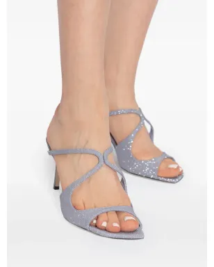 Jimmy Choo アニス 75mm カットアウト サンダル ブルー - サムネイル5