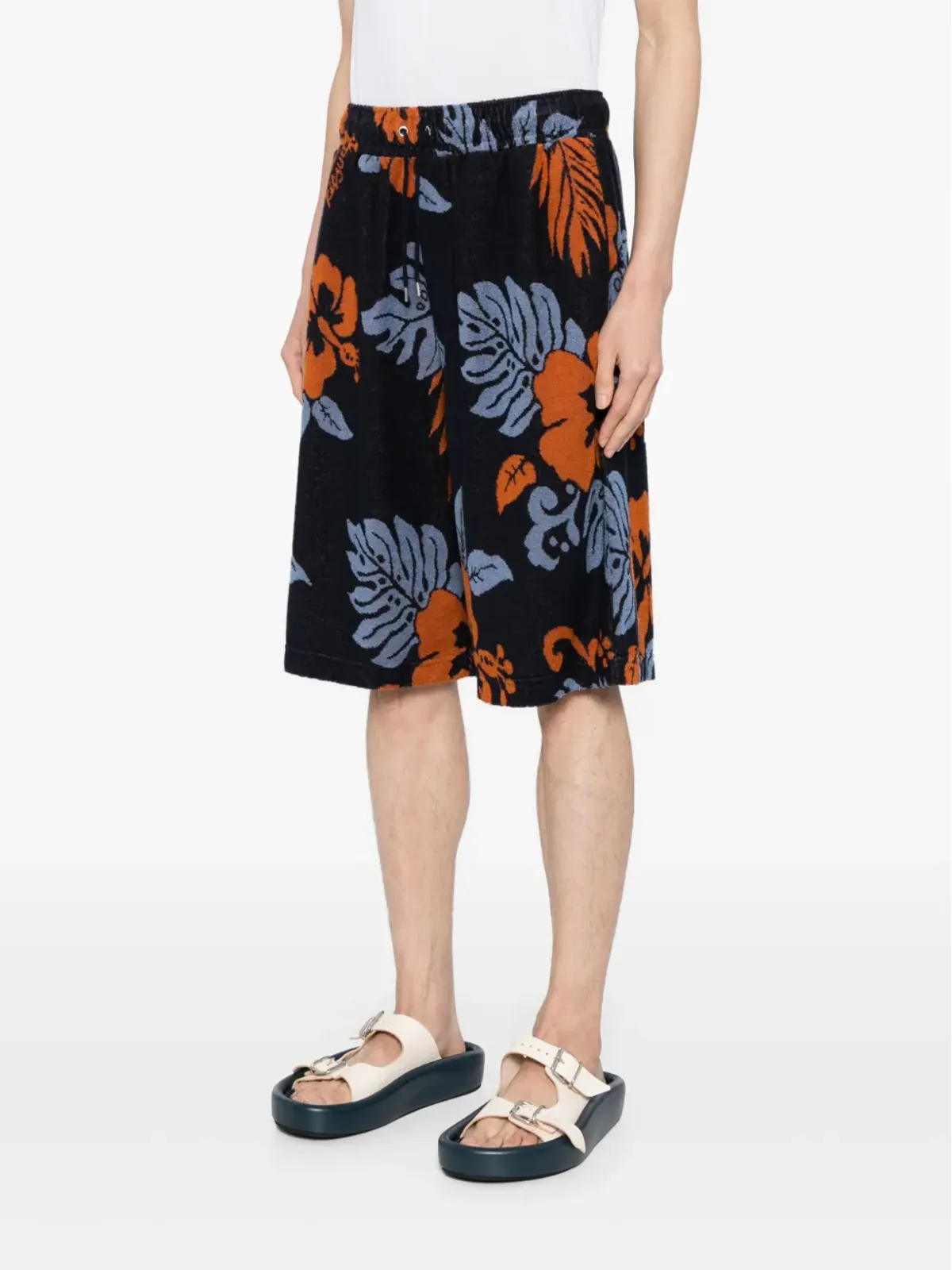 Maison Kitsuné 花柄プリント コットンショーツ - 画像3