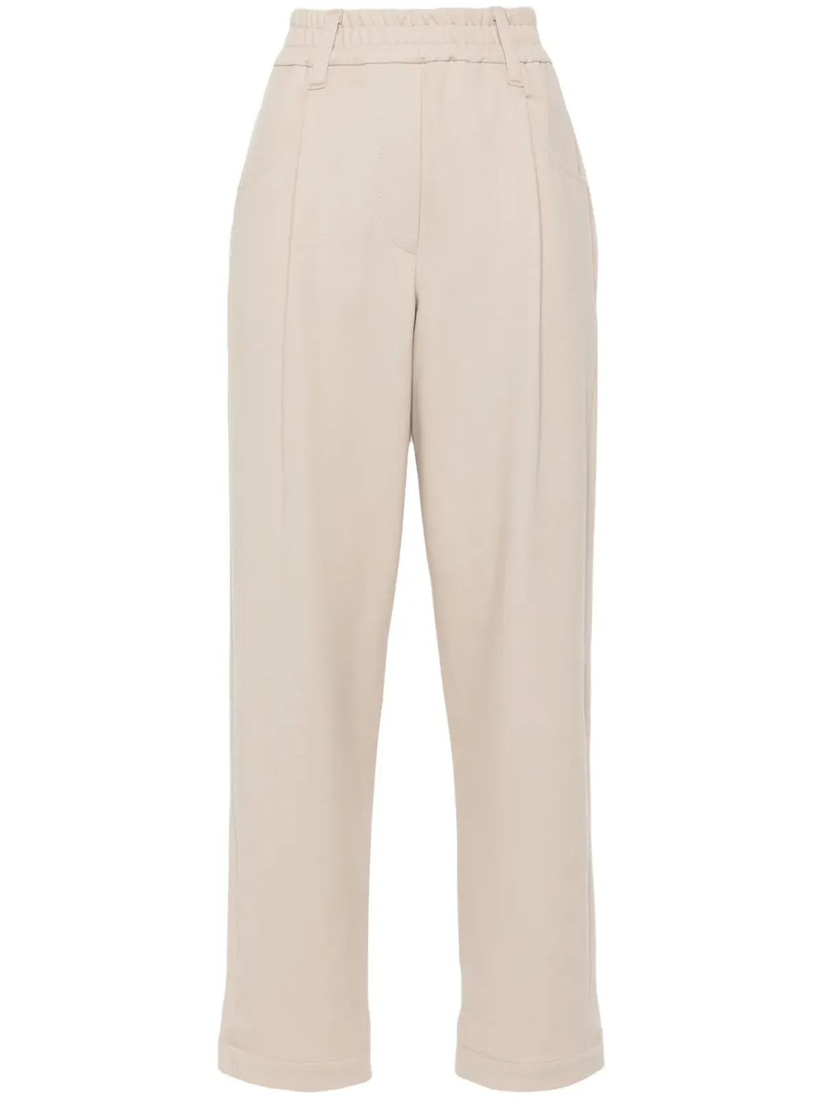 Brunello Cucinelli クロップド テーパード トラックパンツ - 画像1
