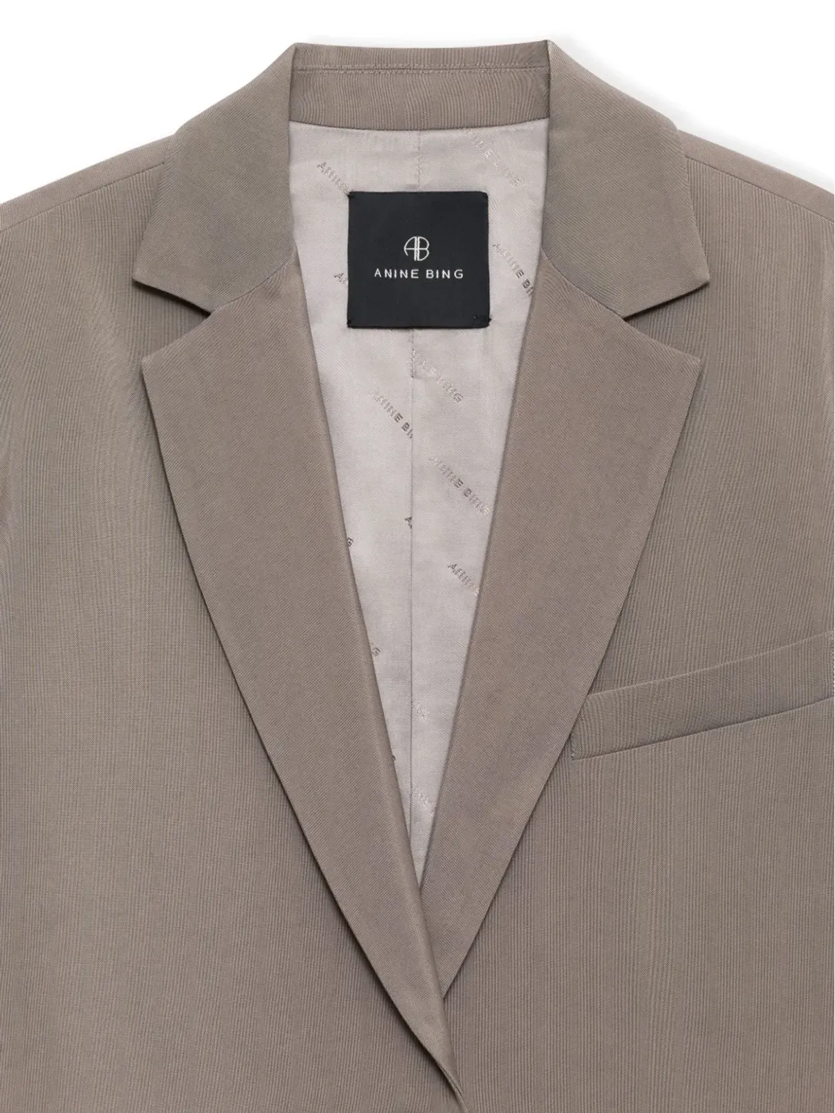 ANINE BING Quinn oversize single-breasted jacket - Grey - 画像4