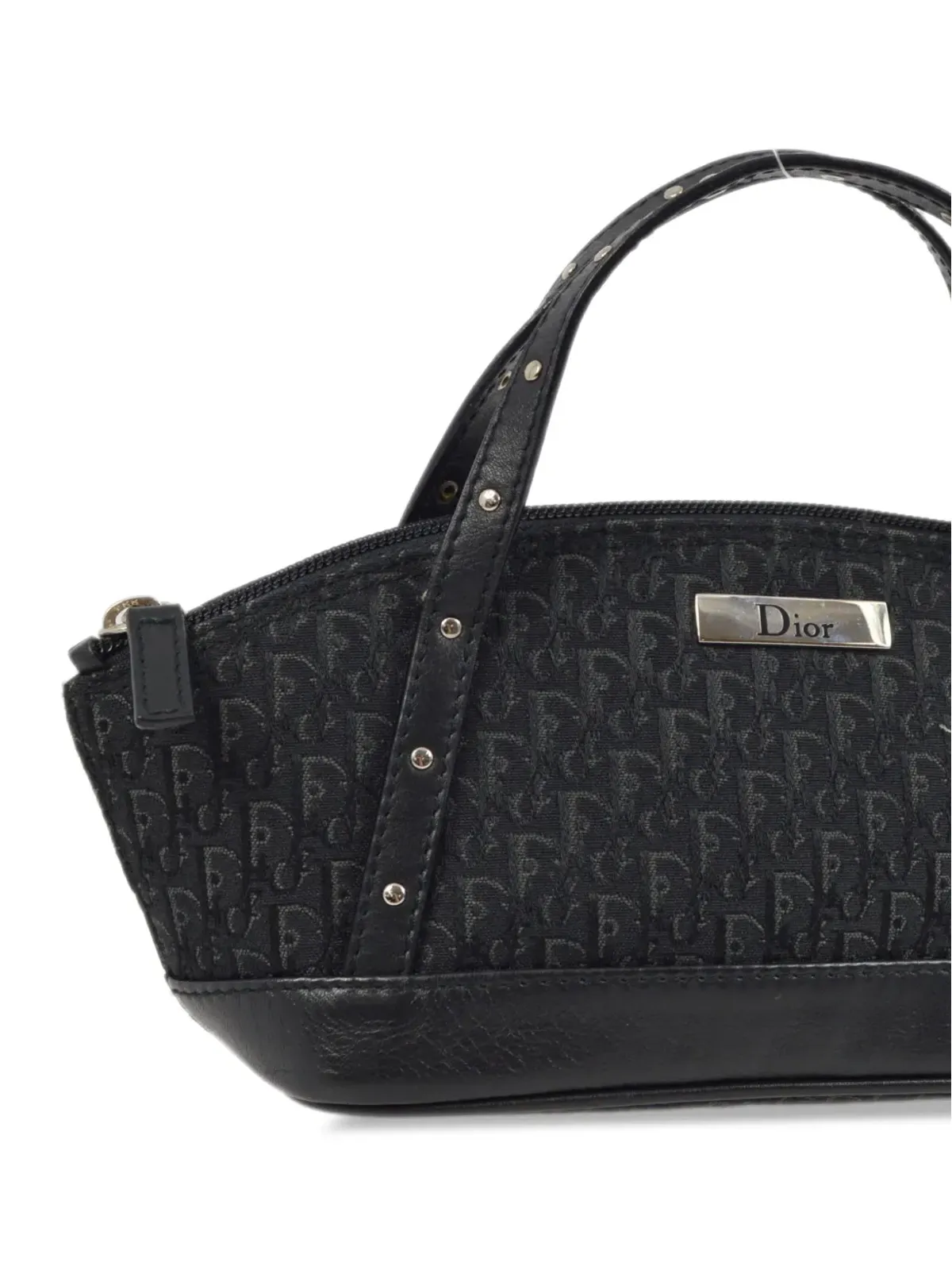 Christian Dior ビンテージ 2003 ストリートシック トロッター ハンドバッグ - ブラック - 画像3