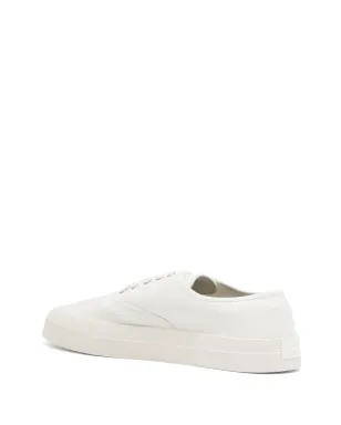Maison Kitsuné レースアップキャンバススニーカー ホワイト - サムネイル3