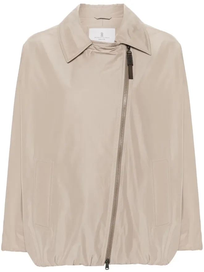 Brunello Cucinelli Brunello Cucinelli オフセンターZIP付き中綿ジャケットの商品画像