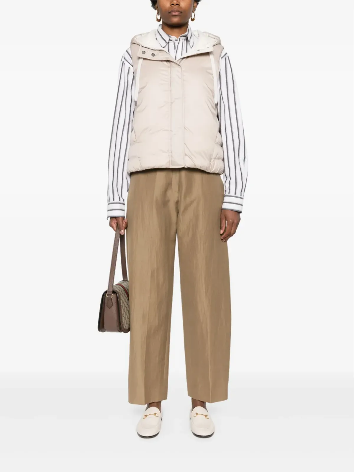 Brunello Cucinelli モニリディテール パディッドジレ - ニュートラル - 画像2