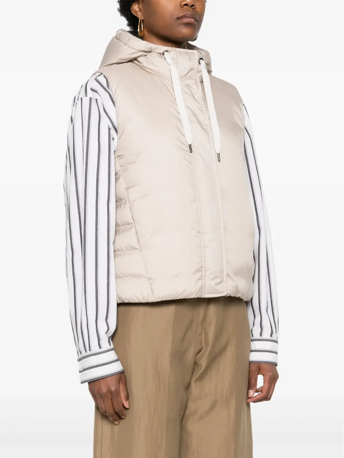 Brunello Cucinelli モニリディテール パディッドジレ - ニュートラル - 画像3