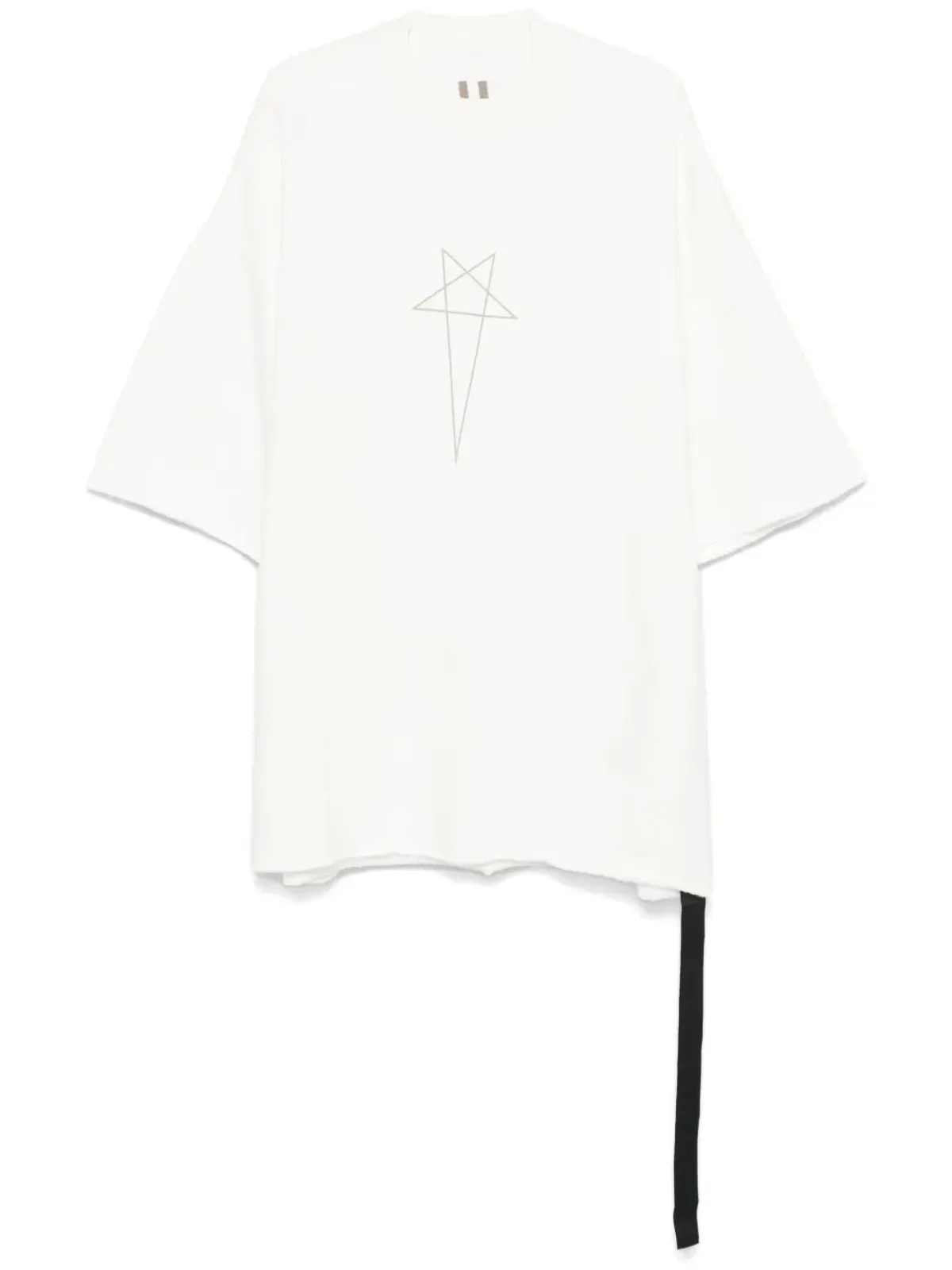 Rick Owens DRKSHDW Tommy T Tシャツ - ホワイト - 画像1