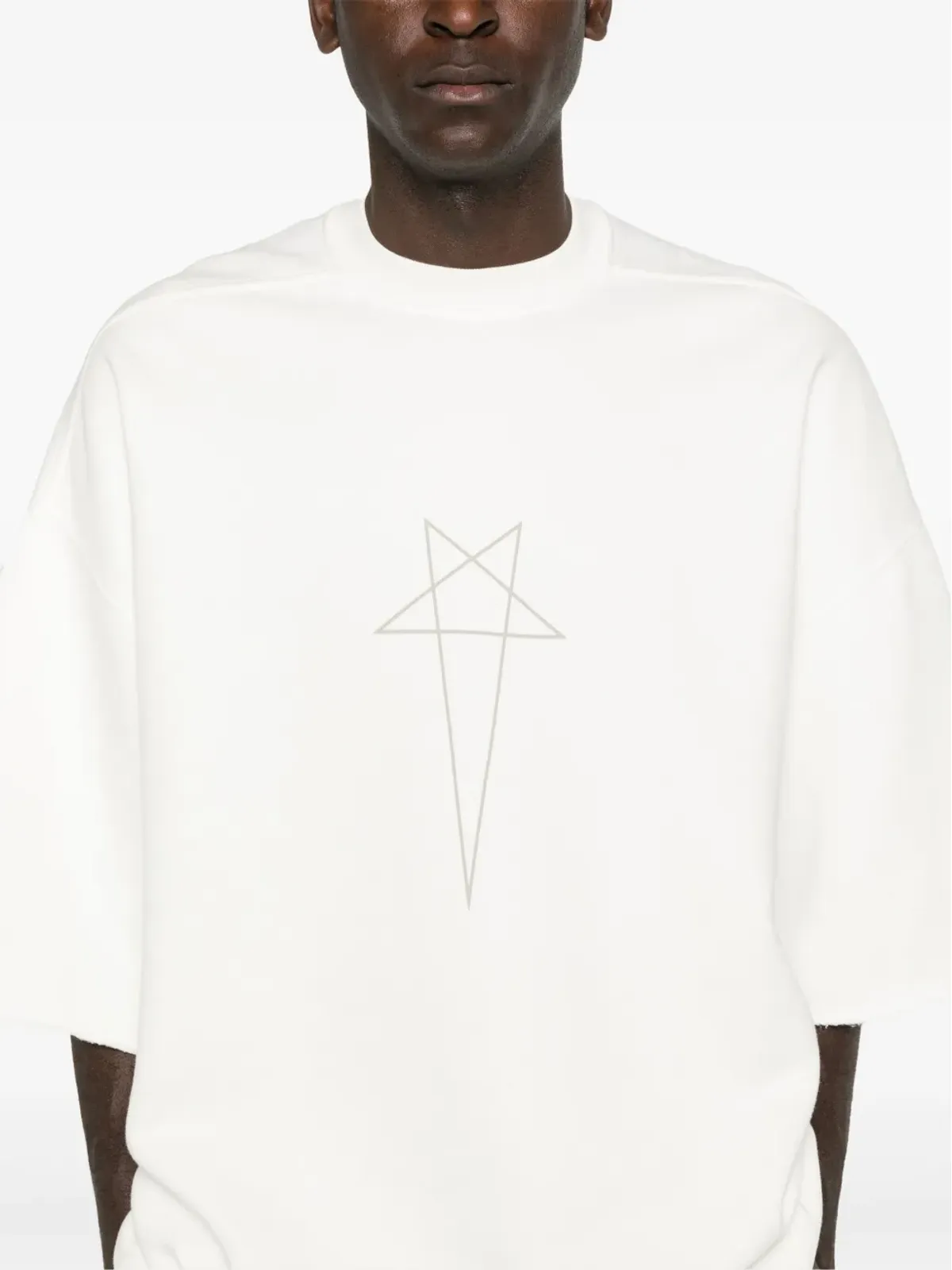Rick Owens DRKSHDW Tommy T Tシャツ - ホワイト - 画像5