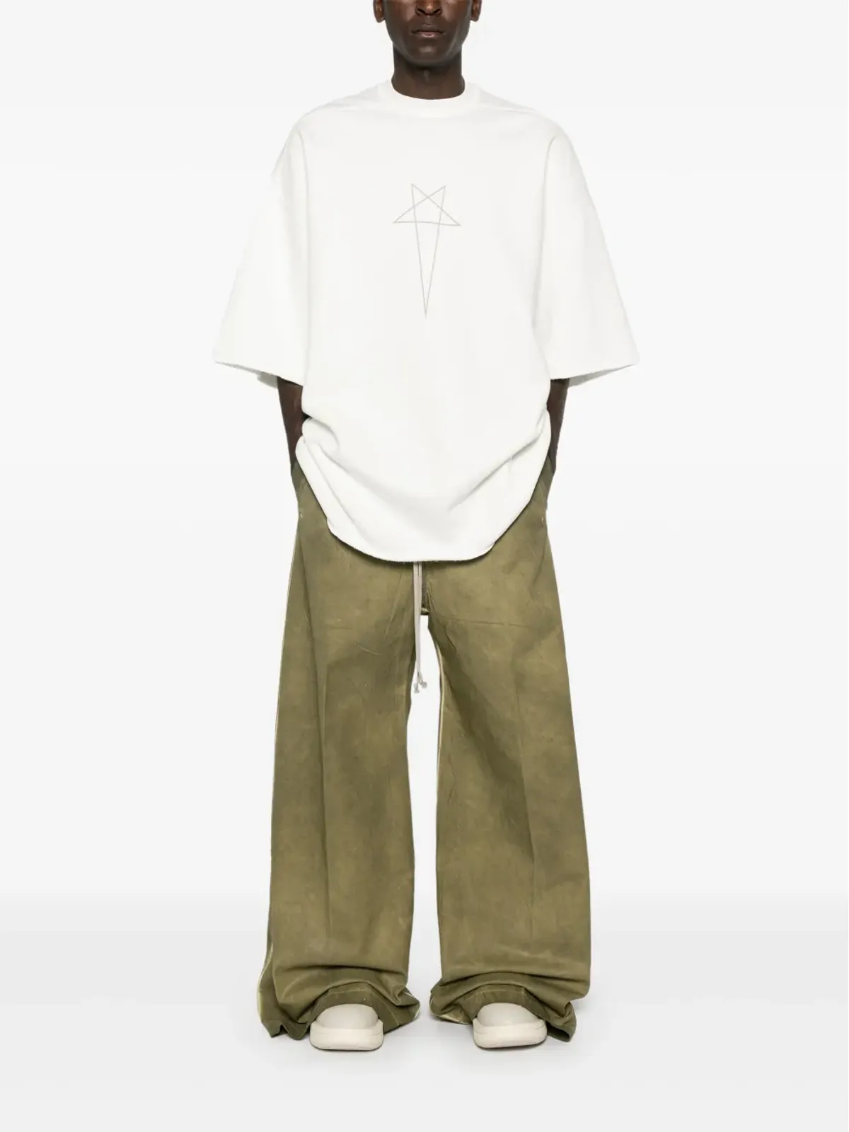 Rick Owens DRKSHDW Tommy T Tシャツ - ホワイト - 画像2